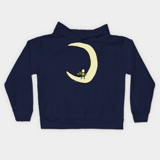 Trumpet and moon Kids Hoodie